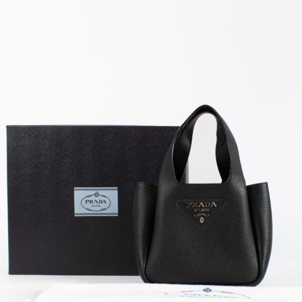 Prada Black Mini Dynamique Tote Bag