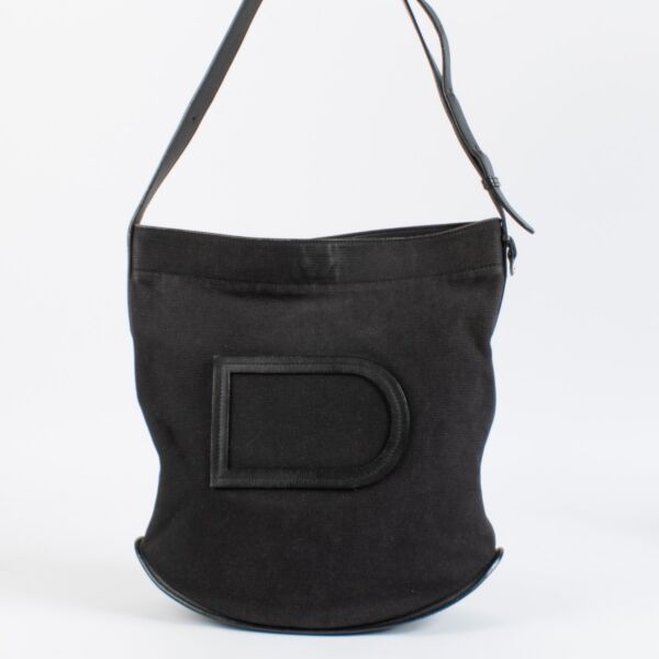 Shop 100% authentic second hand Delvaux Black Canvas Pin Bag on Labellov.com