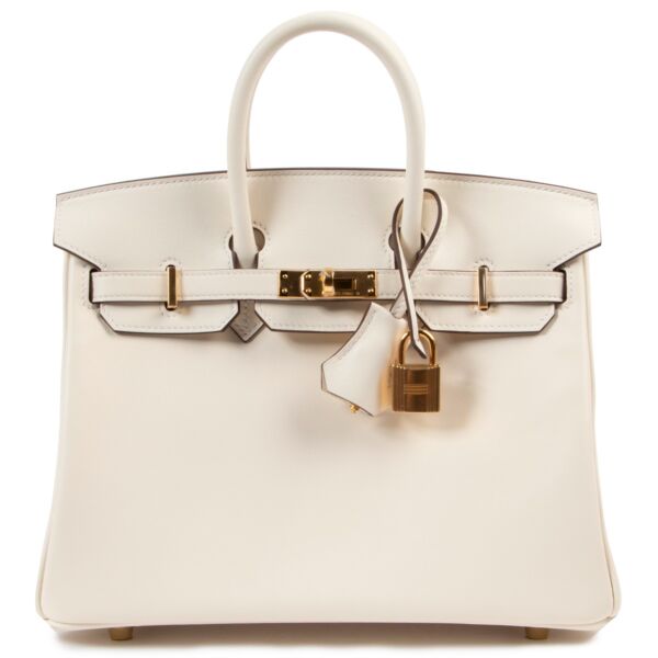 Hermès Birkin 25 Nata Swift GHW