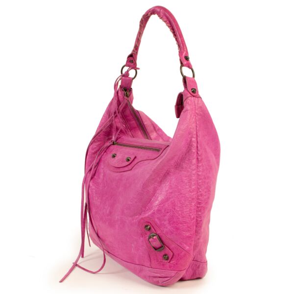 Balenciaga Sorbet Day Hobo Shoulder Bag