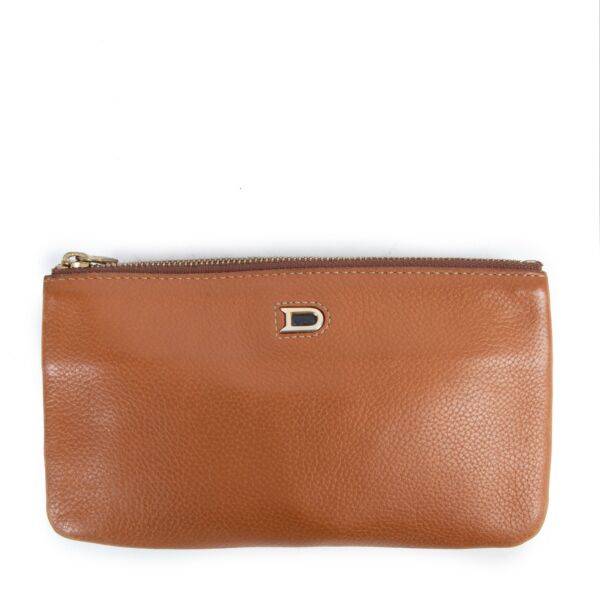 Delvaux Cognac Leather Pochette