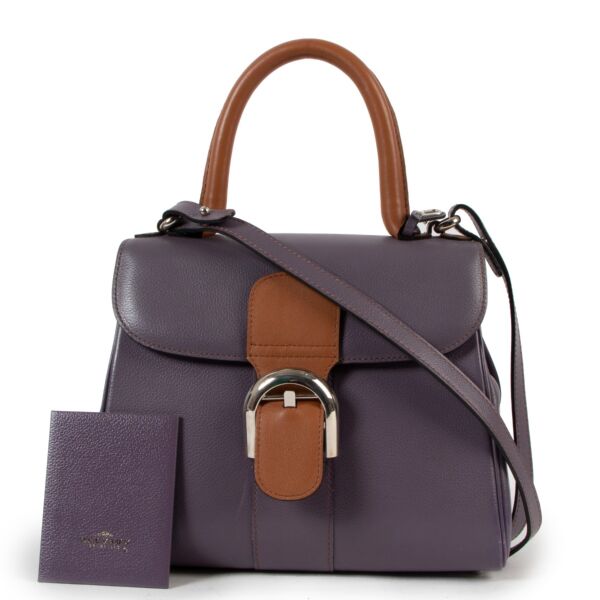 Delvaux Bi-color Mauve/Fauve Brillant PM