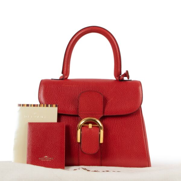 Delvaux Brillant PM Red Jumping Leather