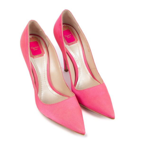 Christian Dior Cherie Pink Pointy Pumps - Size 39