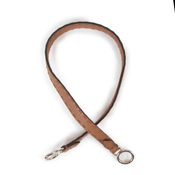 Fendi Brown Leather Shoulder Strap