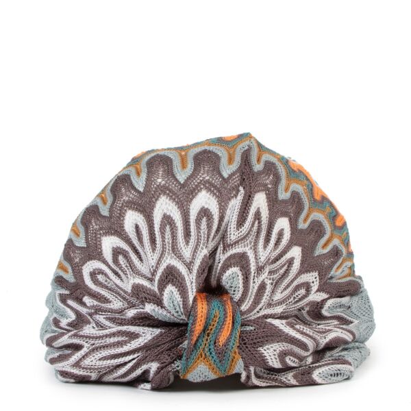 Missoni Multicolor Zigzag Knitted Turban Headband