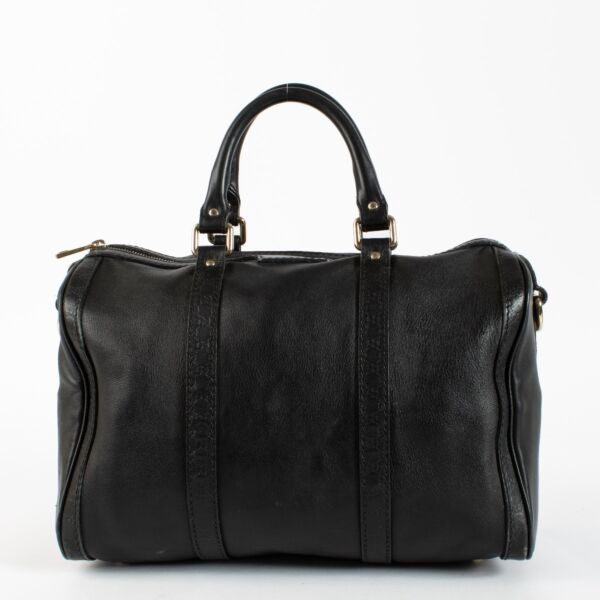 Authentic preloved Gucci Black Boston Bag on Labellov.com