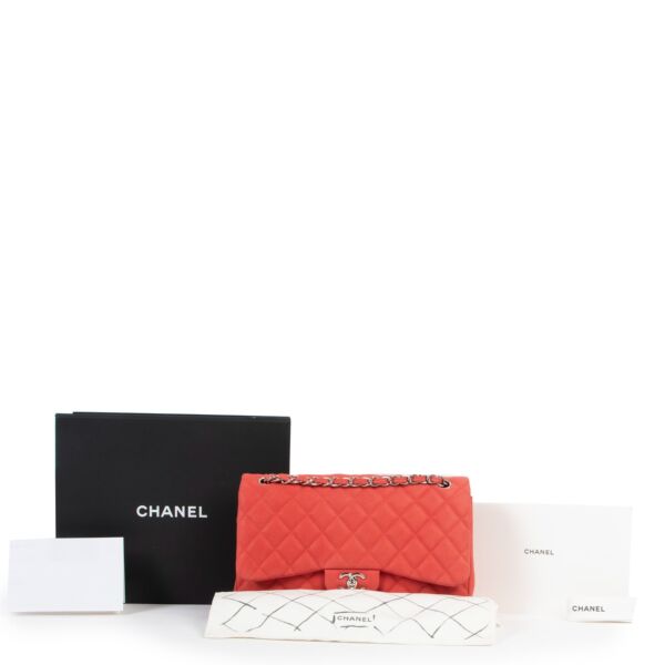 Chanel Pink Matt Caviar Leather Large Classic Flap Bag