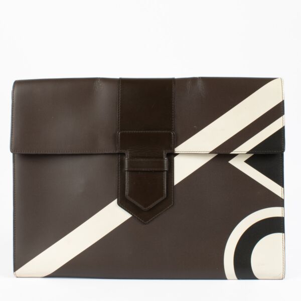 Shop 100% authentic second hand Delvaux Ebene Box Calf Ethiopia Presse A4 on Labellov.com