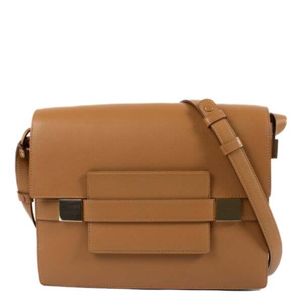 Delvaux Bicolore Camel Leather Madame GM