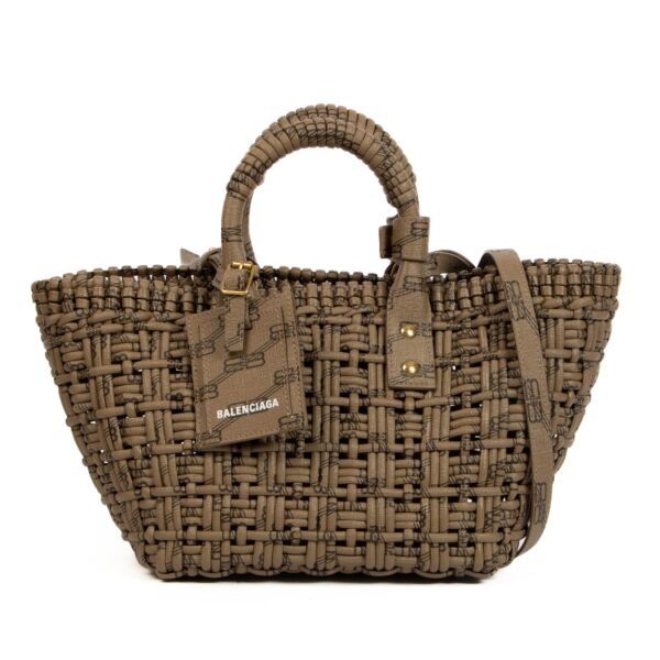 Balenciaga Taupe Bistro, Balenciaga Bistro XS Basket, Balenciaga Basket, Taupe, Designer, Fashion, Balenciaga, Balenciaga handbag, Preloved, Labellov, Antwerp