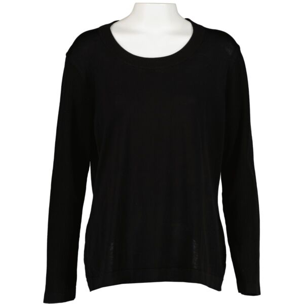 Buy an authentic second hand Chanel Black Long Sleeve Top - Size 46 (FR) in good condition at Labellov 