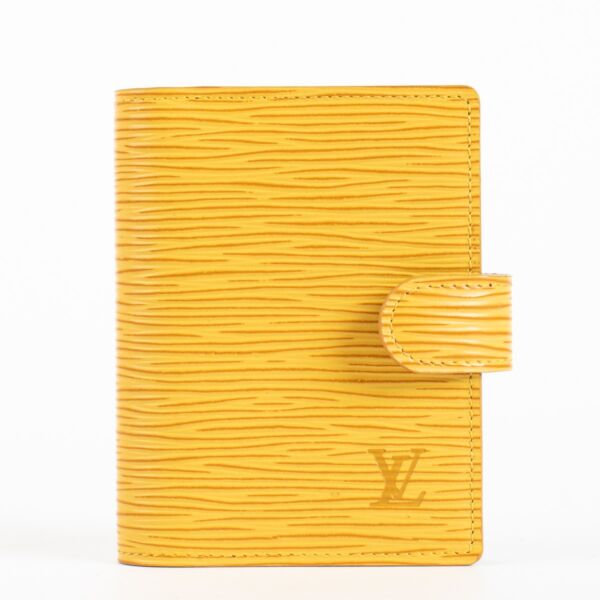 Authentic pre-loved Louis Vuitton Mini Yellow Agenda Cover on Labellov.com
