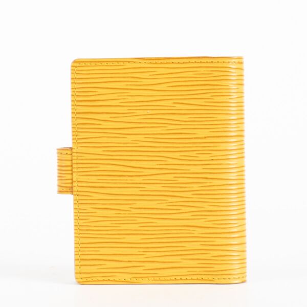Louis Vuitton Tassil Yellow Epi Mini Agenda/Notebook Cover