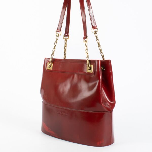 Ferragamo Burgundy Shoulder Bag