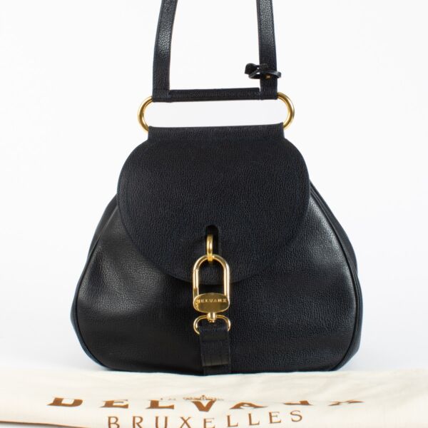 Delvaux Marine Jumping Cerceau GM Shoulder Bag