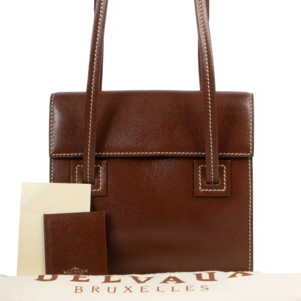 Delvaux Brown Santal PM Shoulder Bag