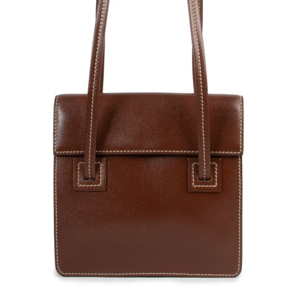 Delvaux Brown Santal PM Shoulder Bag