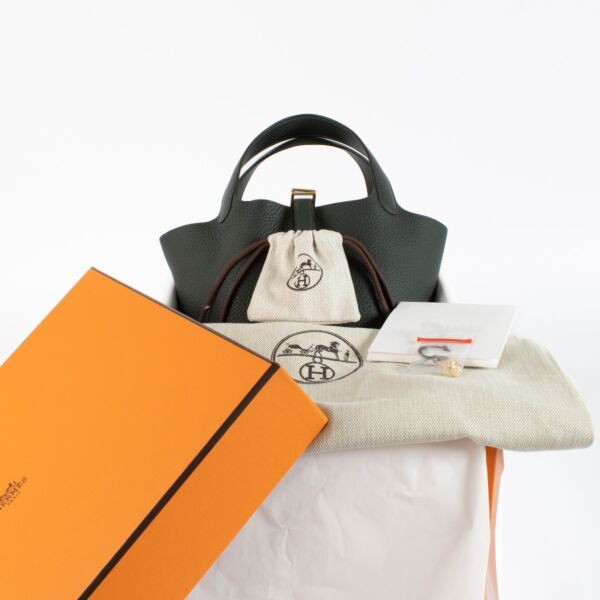 Hermès Picotin Lock 18 Vert Mangrove Clemence GHW