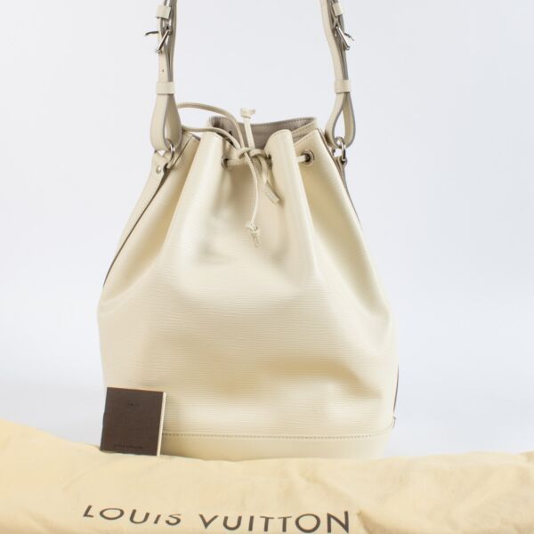 Louis Vuitton Ivoire Epi Noe MM Shoulder Bag