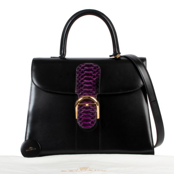 Delvaux Black Brillant GM + B Purple Python
