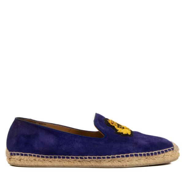 Christian Louboutin Blue Velours Nanou Oralto Espadrilles - size 43