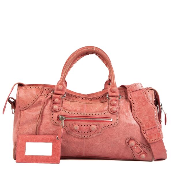 Balenciaga Grenadine Lambskin Brogues Part Time Bag