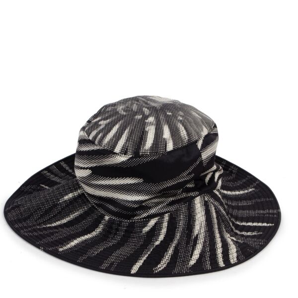 Hermès Black and White Hat - Size 57