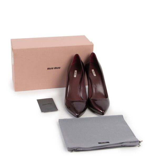 Miu Miu Purple Patent Leather Pumps - Size 39,5