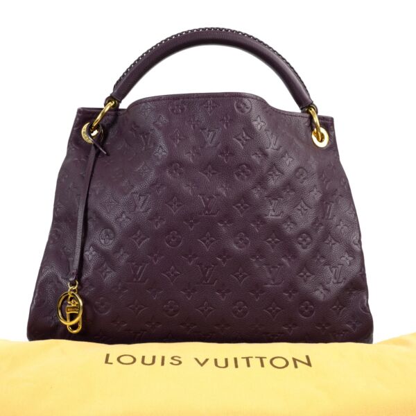 Louis Vuitton Purple Monogram Empreinte Leather MM Artsy Shoulder Bag