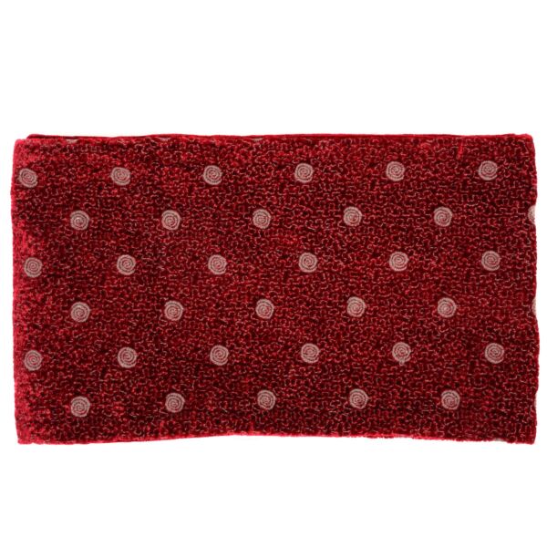 Delvaux Burgundy Velvet Scarf