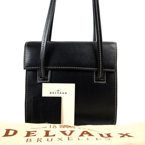 Delvaux Black Santal PM Shoulder Bag