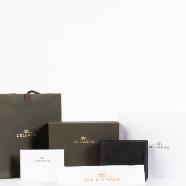 Delvaux Black Rodeo Calf Livre Wallet