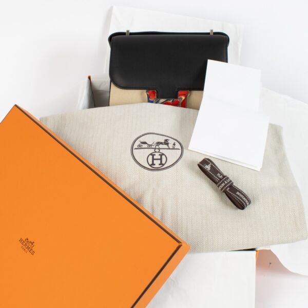 Hermès Constance Mini Marble Lock Black Swift PHW