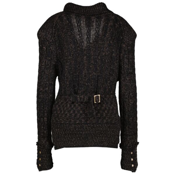 Chanel 09A Black Knitted Jacket - Size FR46