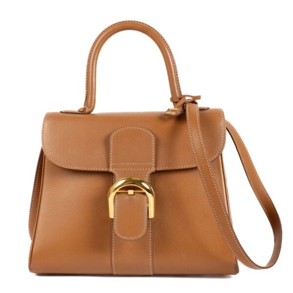 Shop safe online at Labellov in Antwerp, Brussels and Knokke this 100% authentic second hand Delvaux Fauve Jumping Brillant PM