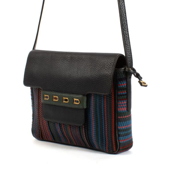 Delvaux Multicolor Malbec Toile de Cuir Crossbody Bag