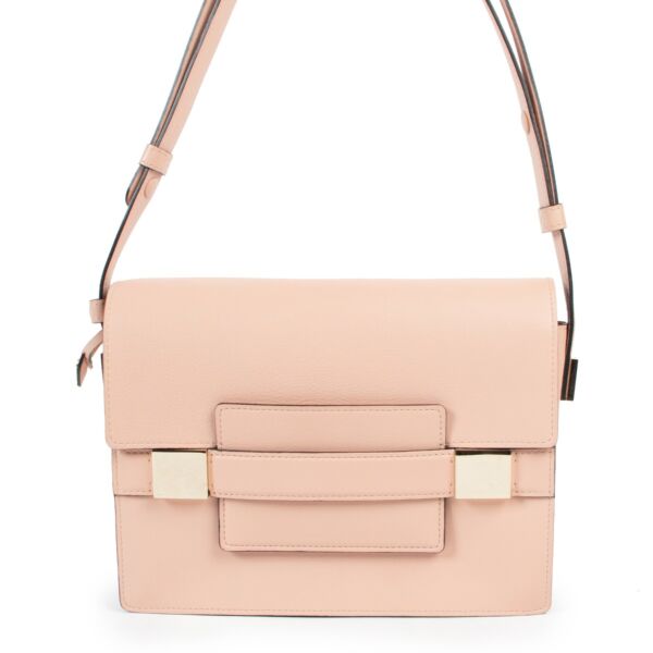Buy an authentic second hand Delvaux Madame Nude Leather Crossbody in very good condition at Labellov. 