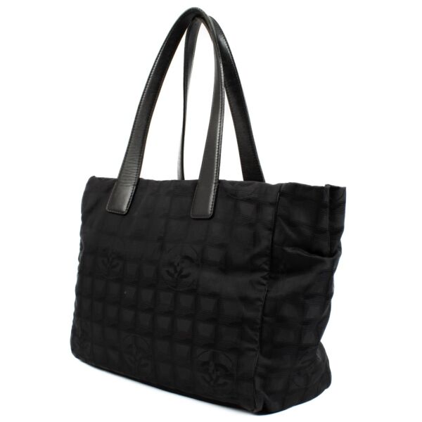 Chanel Black Travel Line Tote Bag