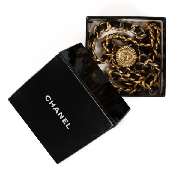 Chanel Gold Chain Medallion Belt