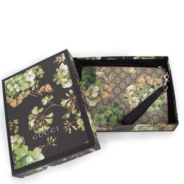 Gucci Monogram Blooms Small Zip Pouch