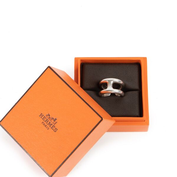 Hermès Silver Osmose Ring - Size 52