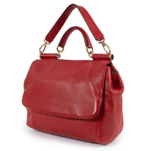Dolce & Gabbana Red Sicily Shoulder Bag