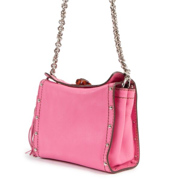 Lanvin Pink leather Tassel Crossbody Bag