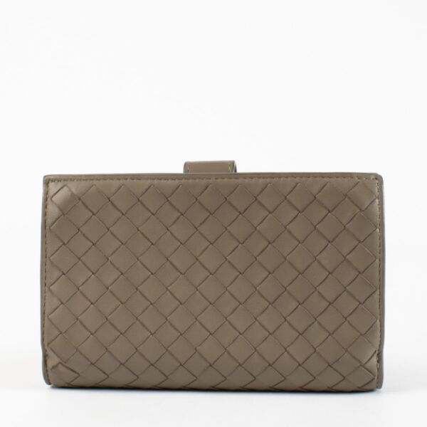 Bottega Veneta Grey Intrecciato Wallet