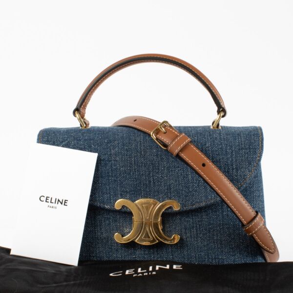 Celine Blue Denim Teen Nino Bag