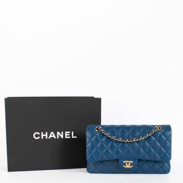 Chanel Blue Medium Classic 11.12 Bag