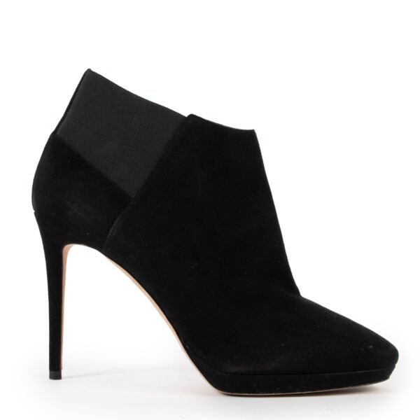 Jimmy Choo Talula 100 Black Suede Booties - Size 41