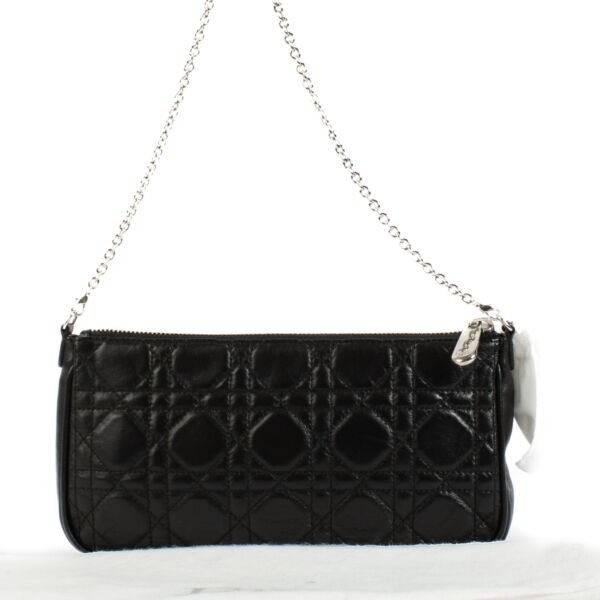 Christian Dior Black Lady Dior Pochette Bag