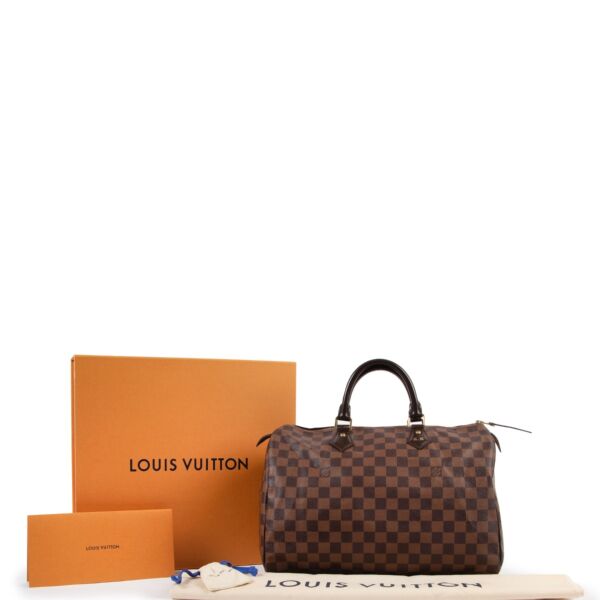 Louis Vuitton Sac Speedy 35 Toile Damier Ebène 